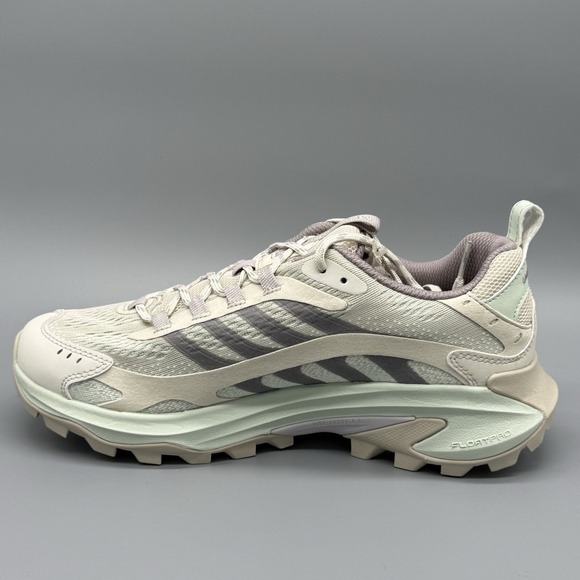 Merrell Moab Speed‎ 2 Women's 9 Greige Trail Running Hiking Shoes Vibram NIB - Picture 7 of 10